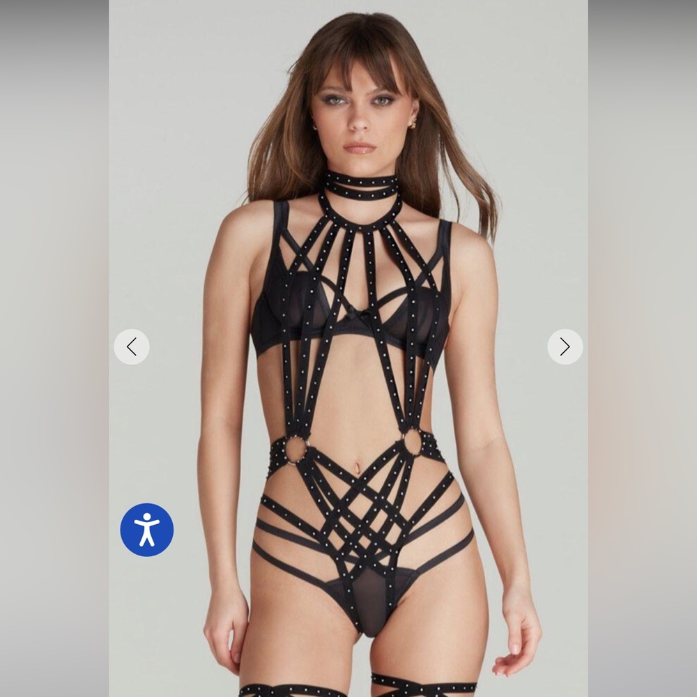 Agent Provocateur Black Judy Playsuit NWOT